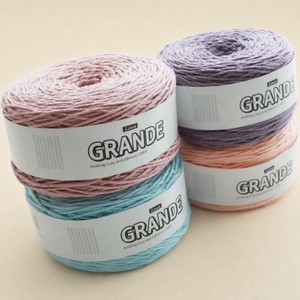 ไหมพรมโครเชต์แบบเป็นก้อน GRANDE ไหมพรมคอตตอนหวีอย่างดีสำหรับถักมือ น้ำหนัก 300 กรัม ไหมพรมสำหรับถักมือ - Product Image 5