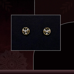 Boucles d'oreilles en or 14 carats certifiées avec diamants de laboratoire, élégantes pour femmes, bijoux fins pour mariage, cadeau haut de gamme - Product Image 2