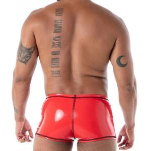 Jockstrap sexy noir effet cuir pour homme, style fetish, avec soutien intégré - Product Image 6