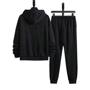 ชุดวอร์มผู้ชายแบบสวมหัวพิมพ์ลายตามสั่ง คุณภาพสูง ทรงโอเวอร์ไซส์ แฟชั่นใหม่ เสื้อฮู้ดและกางเกงขายาว - Product Image 3