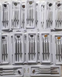 Juego de instrumentos manuales para relleno dental de composite con mango estriado negro, herramientas quirúrgicas de clase I, instrumentos manuales para relleno de composite - Product Image 6