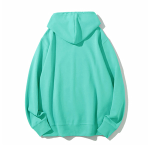 Sweat-shirt à capuche blanc pour homme, coupe oversize, manches classiques, couleur unie, décontracté, en coton French Terry, avec poche, idéal pour l'automne - Product Image 3