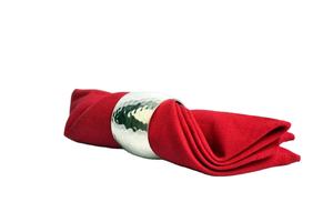 Bagues rondes en argent, 4 pièces, faites à la main, pour mariages et dîners, porte-serviettes - Product Image 2