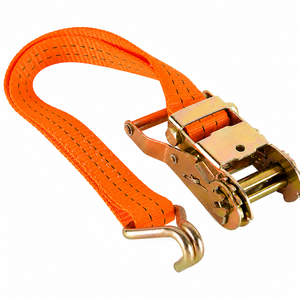 Correa de Amarre Provina de 38 mm, Azul, Poliéster Premium de Alta Resistencia, Hebilla de Acero, Gancho Doble J, Certificación CE, Multiusos - Product Image 1