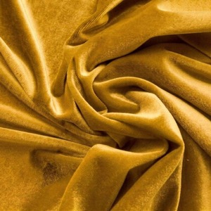 Tela de Terciopelo Amarillo de Primera Calidad, Material Suave de Tejido Liso para Vestidos, Blazers, Tapicería y Decoración del Hogar en Venta - Product Image 4