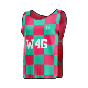 Cheap Polyester/Nylon Breathable Plus Size Football Vest Mesh Training Soccer Bibs 180 Grams Front Logo Player Name - Product Image 2