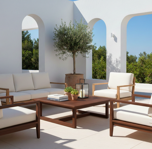 Table basse convertible moderne Kanaya, artisanat en bois recyclé de haute qualité, profil bas, carrée, meubles de salon - Product Image 4