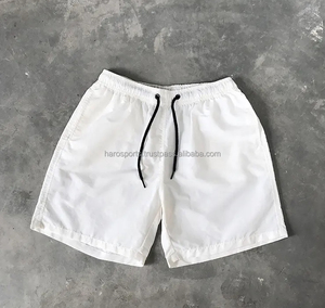 18 Colors Solid Plain <b>Men</b> Swim <b>Trunks</b> Quick Dry Breathable High Waist Polyester/Cotton Outdoor Beach Board Shorts Swimwear - Product Image 2