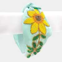 Diademas de 36 cm con Lentejuelas y Cuentas de Vidrio Bordadas a Mano, Unisex, de Alta Calidad, para Fiestas, Bodas y Regalos