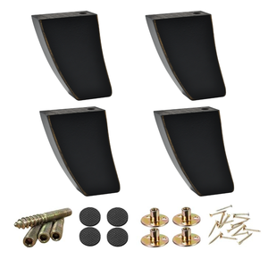 Modern Slim Curved Furniture Legs Solid Wood <b>Sofa</b> Cabinet <b>Feet</b> Replacement Minimalist Durable Design - Product Image 5