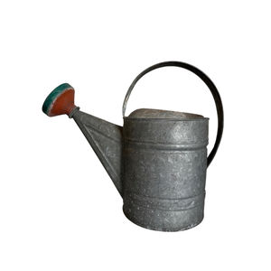 Arrosoir en métal vert au design vintage, bec long, en zinc galvanisé, pour plantes d'intérieur et d'extérieur, à prix économique - Product Image 4