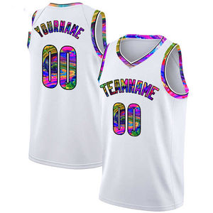 เสื้อบาสเก็ตบอลแบบกำหนดเองปี 2026 พิมพ์ลายระบายอากาศได้ดี แขนสั้น โพลีเอสเตอร์/คอตตอน พิมพ์ชื่อตามสั่ง เสื้อเปล่า บริการ OEM - Product Image 2