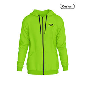 เสื้อฮู้ดซิปเต็มตัวแบบกำหนดเอง-ดีไซน์เรียบๆ ปรับแต่งได้ ไซส์ XS - Product Image 4