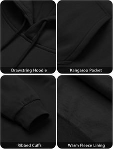 Unisex Hoodie <b>Men</b> Women Casual Cotton Sweatshirt Oversized Pullover Hooded <b>Top</b> Soft Fleece <b>Long</b> <b>Sleeve</b> Relaxed Fit Bulk Supply - Product Image 6