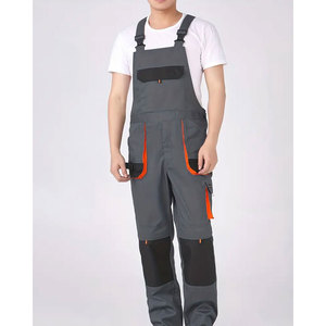 Combinaison de travail haute visibilité en polyester imperméable avec bandes réfléchissantes, respirante, uniforme de sécurité certifié CE/EU, résistante aux perforations - Product Image 1