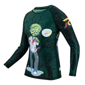 Rashguard Unisexe Personnalisé en Usine UPF 50 Crossfit Sublimation Anti-Odeur Séchage Rapide Compression Polyester Vente en Gros OEM Usine OEM - Product Image 1
