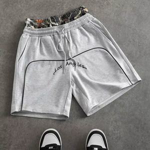Shorts pour hommes à double taille, style personnalisé, pour la compétition, à la mode, en gros, en vente en ligne, prix abordable - Product Image 1
