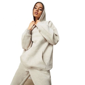 Custom Made Women's New Casual Clothing Hooded Hoodies Two Piece Pants Set Workout Sweatpants Fall Oversized Sweatpants & Hoodie - Product Image 4