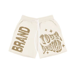 ออกแบบแบรนด์ของคุณเอง กางเกงขาสั้นผู้ชายผ้าฝ้าย 100% ทำมือ ตกแต่งโลโก้ตามสั่ง ขอบดิบ ตัดเย็บแบบขาดๆ สไตล์ลำลอง ใส่ทำงานได้ บริการ OEM - Product Image 6