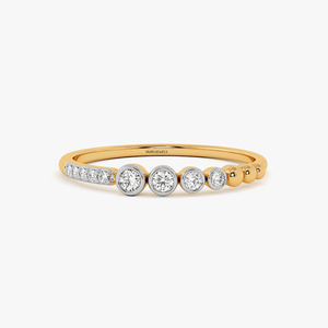 Luxury Lab Grown Diamond Stackable <b>Ring</b> Available in 10K,14K,18K solid gold & <b>925</b> <b>Silver</b> <b>Ring</b> Gift for Har - Product Image 3