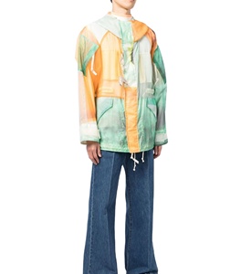 100% chaqueta cortavientos impermeable sublimada de nailon con capucha hecha a medida chaquetas de serigrafía con estilo de verano de sublimación - Product Image 3