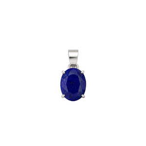 Pendentif en forme de crayon en spirale en lapis-lazuli, forme hexagonale, design religieux, collier unisexe pour anniversaire - Product Image 1