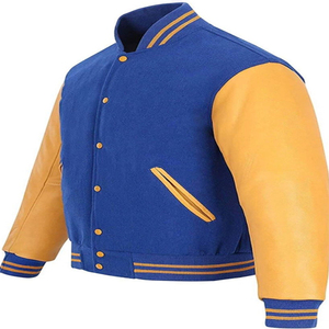 Veste universitaire en laine premium pour homme, logo personnalisé brodé, style vintage universitaire, coupe classique, streetwear, vêtements d'extérieur - Product Image 4