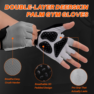Guantes de Gimnasio de Estilo Único, Color Sólido, Logotipo Personalizado, Alta Calidad, Absorción del Sudor, Agarre Fuerte en la Palma, Guantes de Entrenamiento - Product Image 2