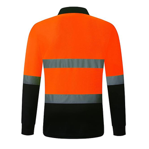 2026 Custom Breathable High Visibility Long Sleeve Safety Polo Shirt Reflective Sewing Tape Waterproof <b>LED</b> Flash <b>Fire</b> Protection - Product Image 2