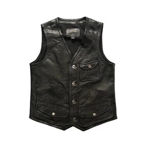 Chaleco de Motociclista de Cuero Premium para Motociclistas que Ofrece un Uso Cómodo, Calidad Resistente y un Estilo Clásico Adecuado para la Conducción Diaria - Product Image 3