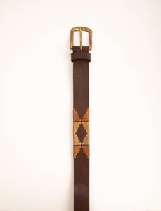 Ceinture de polo équestre de luxe en cuir, fabriquée à la main en alliage pour cavaliers, offrant confort, durabilité, résistance, design traditionnel et style. - Product Image 3