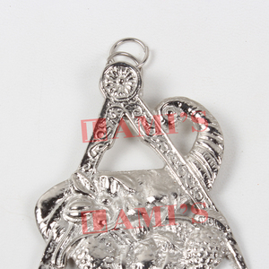 Custom Metal Lodge Officers <b>Collar</b> Jewel Stewards Silver Plated Masonic Regalia Medal Traditional Style Jewel - Product Image 3