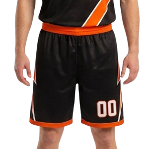 Ensemble de basketball Bolt Graphic pour hommes, maillot sans manches à col en V et short ample assorti avec imprimé craquelé, nom et numéros d'équipe personnalisés - Product Image 6