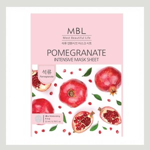 แผ่นมาส์กหน้า Embiel Pomegranate Intensive Mask Sheet 10 แผ่น มาส์กบำรุงผิวหน้า - Product Image 5