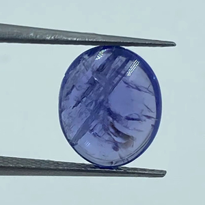 สีน้ำเงินรอยัลธรรมชาติ แทนซาไนต์คุณภาพสูง 2 ชิ้น พลอยรูปไข่ 7.55 กะรัต 9x11 มม. สำหรับทำเครื่องประดับ - Product Image 1