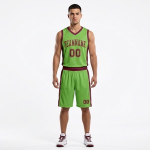 Custom Ultra Light Basketball Uniform Kit Moisture Wicking Sublimation Basketball Jersey Set Pro Performance League <b>Athletic</b> - Product Image 1