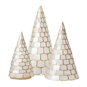 High End Eye-catching Capiz Shell Christmas Tree Decoration Christmas <b>Table</b> Decoration Made in Vietnam - Product Image 1