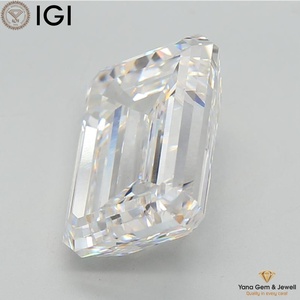 Émeraude de laboratoire CVD certifiée IGI 10,02 CT, taille diamant, couleur F, clarté VVS2 pour créations de bijoux uniques et artistiques - Product Image 3