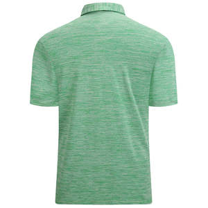 Chemise décontractée pour homme, coupe ajustée, en mélange de coton, avec logo personnalisé imprimé numériquement sur le devant, manches courtes, en tissu tricoté respirant (180g) - Product Image 1