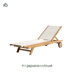 Ensemble de chaises longues en teck d'Indonésie, durables, modernes, écologiques, avec coussins imperméables, dossier solide, fabrication artisanale - Product Image 4