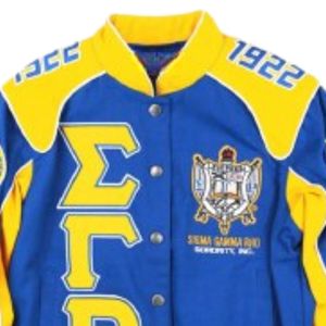 Chaqueta Universitaria Personalizada con el Año de Fundación de Sigma Gamma Rho, Chaqueta Varsity con Letras Griegas de la Hermandad, Ropa Casual de Calle, Prenda Exterior de Moda - Product Image 3