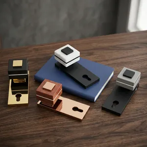 Manija de Puerta de Lujo con Diseño Contemporáneo, Juego de Manijas de Palanca para Puerta, para Hogar, Hotel, Oficina, Edificio, Calidad de Exportación - Product Image 3