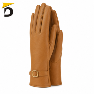 Guantes de Cuero para Mujer de Alta Calidad, Personalizados OEM, para las Cuatro Estaciones, Transpirables, Casuales, Resistentes al Viento, Cálidos y a la Moda - Product Image 4