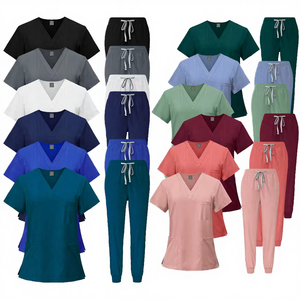 Tenues médicales unisexes tendance et populaires : ensembles de blouses et pantalons en tissu Spandex tissé, vente en gros pour cliniques vétérinaires, infirmières dentaires, blouses personnalisées - Product Image 6