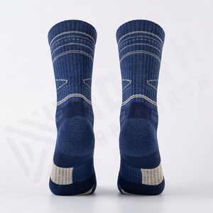 Merino Wool Hiking <b>Socks</b> Crew Sports Wholesale Outdoor Trekking Athletic Thermal Warm Breathable Moisture Wick Customized Color - Product Image 2