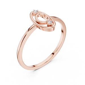 Anillo de oro macizo de 14k para mujer con diamante de corte redondo, simple, clásico y minimalista, para regalo, compromiso, aniversario, boda. - Product Image 6