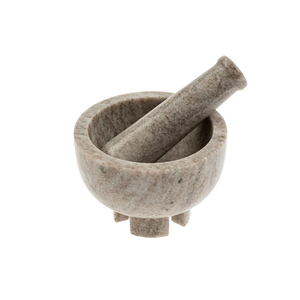 Mortero y Pilón de Mármol Natural, Ecológico, Manual, para Moler Especias y Hierbas, Herramienta de Cocina Tradicional - Product Image 2