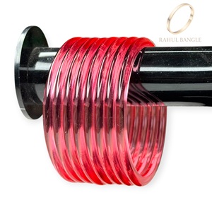 Premium Kashmiri Glossy Purple Jelly Transparent Acrylic Bangles Set Latest Fashion Collection Wholesale Price Global Export - Product Image 3