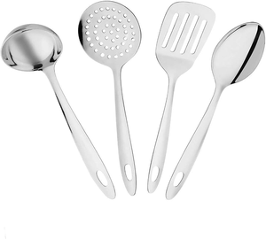 Cuillère de cuisine en acier inoxydable, moderne et élégante, de qualité supérieure, ensemble de cuillères de cuisine à prix avantageux - Product Image 3