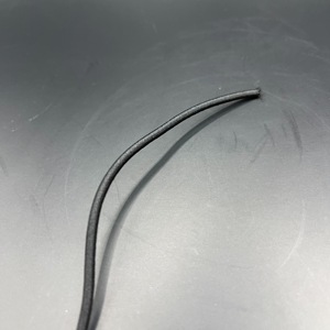 Cordon élastique tressé noir robuste 3mm/4mm, longueur personnalisable, 100% polyester, écologique, haute ténacité, pour vêtements - Product Image 6